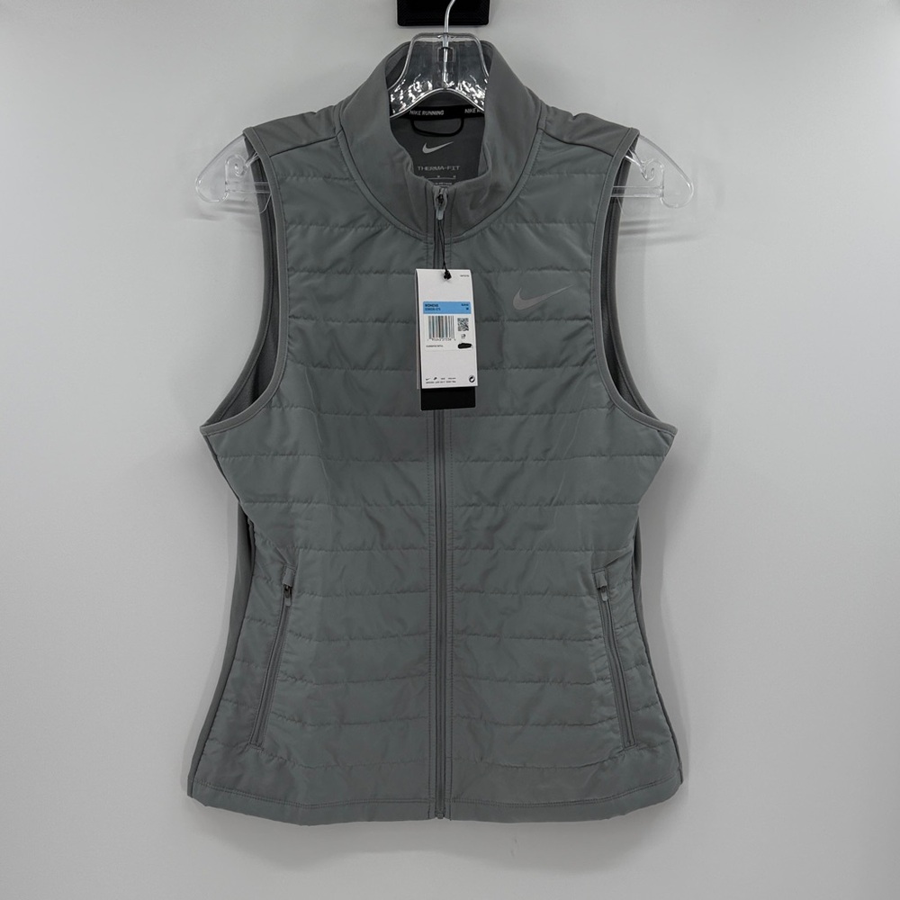 Nike Women's Therma-Fit ADV Synthetic Fill Running Vest - Gray - Medium - NWT